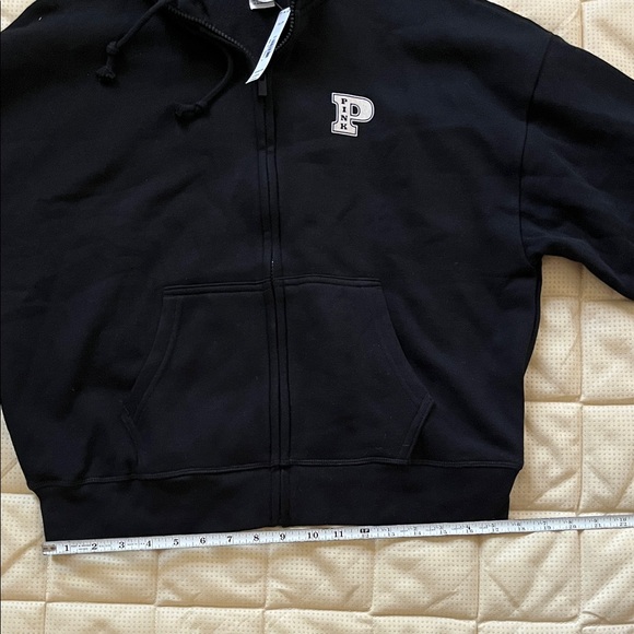Victoria's Secret Black Varsity Jacket with P-Emblem - Picture 6 of 8
